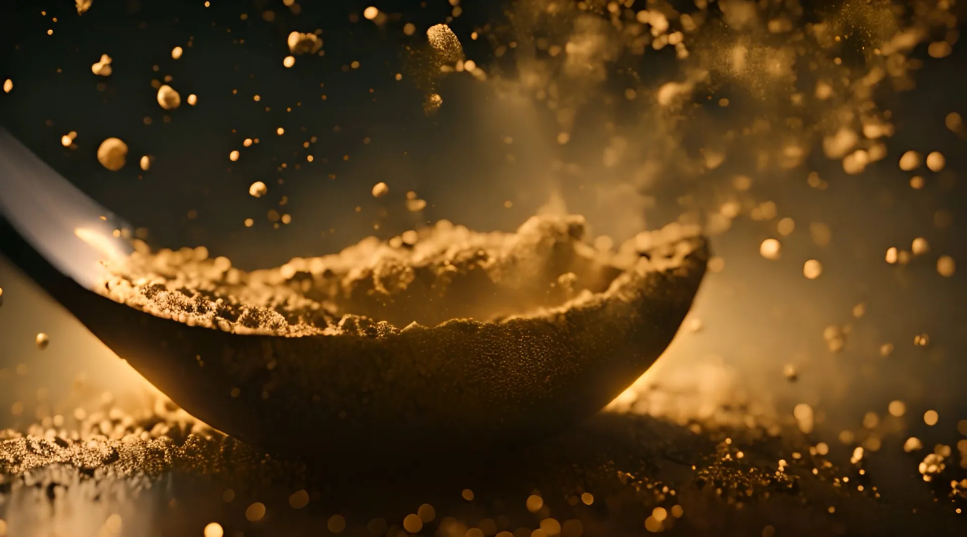 Golden Particles Stock Motion Video Backdrop